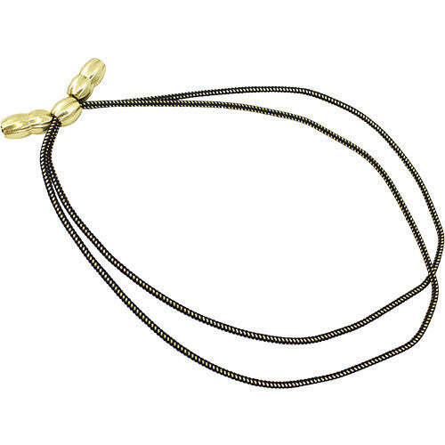 Army Hat Cord Gold and Black Mylar with Gold Acorns U.S. Genuine