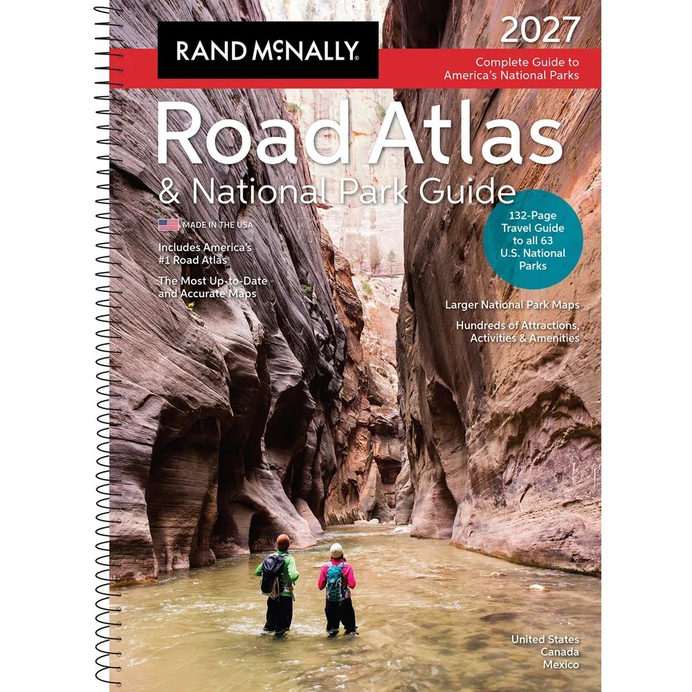 Rand McNally 2027 Large Scale Spiral Bound Road Atlas & National Park Guide