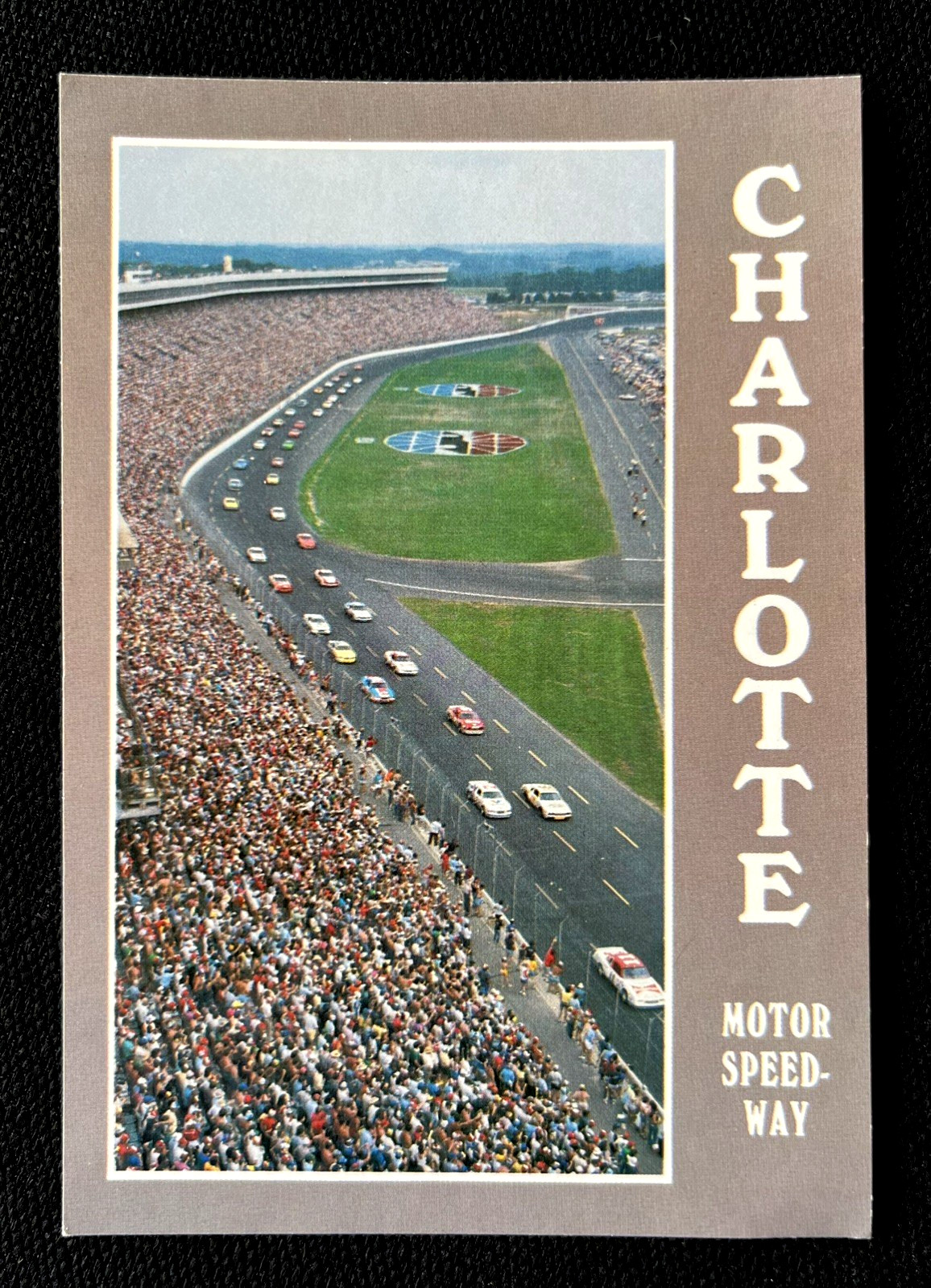 Postcard Charlotte Motor Speedway Aerial North Carolina