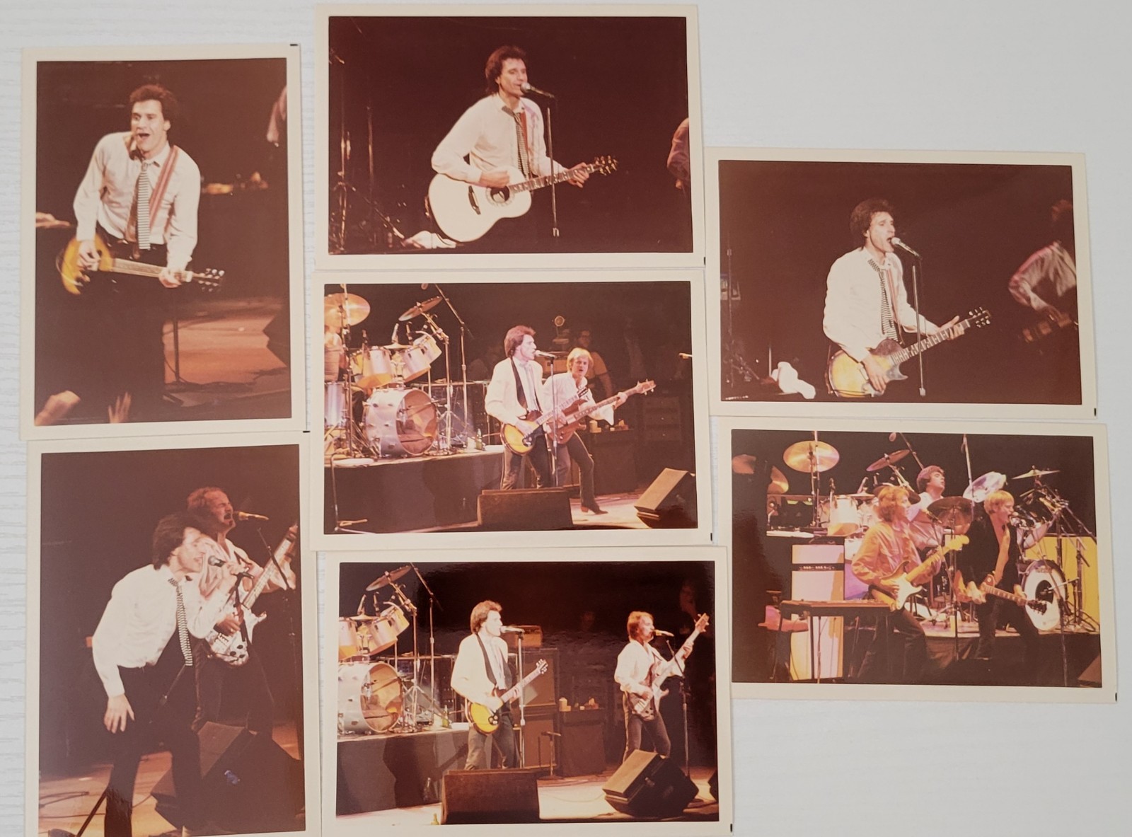 The Kinks Ray Dave Davies Live Concert Rock Band Photo Lot 1974 VTG