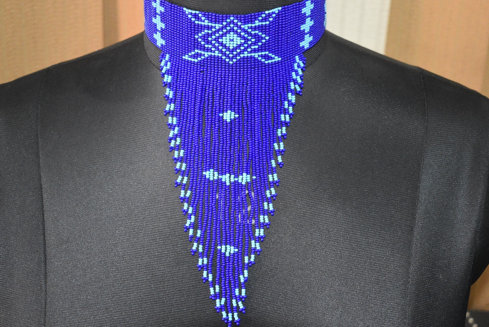 Handmade Boho Beaded Necklace Multi Strand Southwestern Native-Style Jewelry