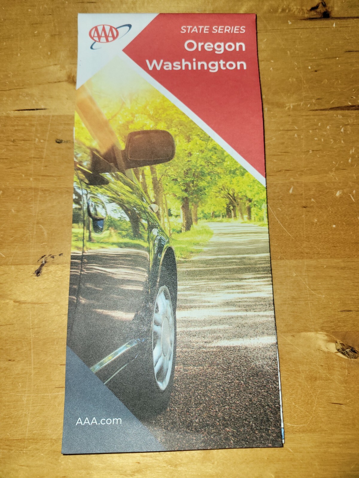 OREGON WASHINGTON OR WA State Map AAA Road Tour Map NEW 2024