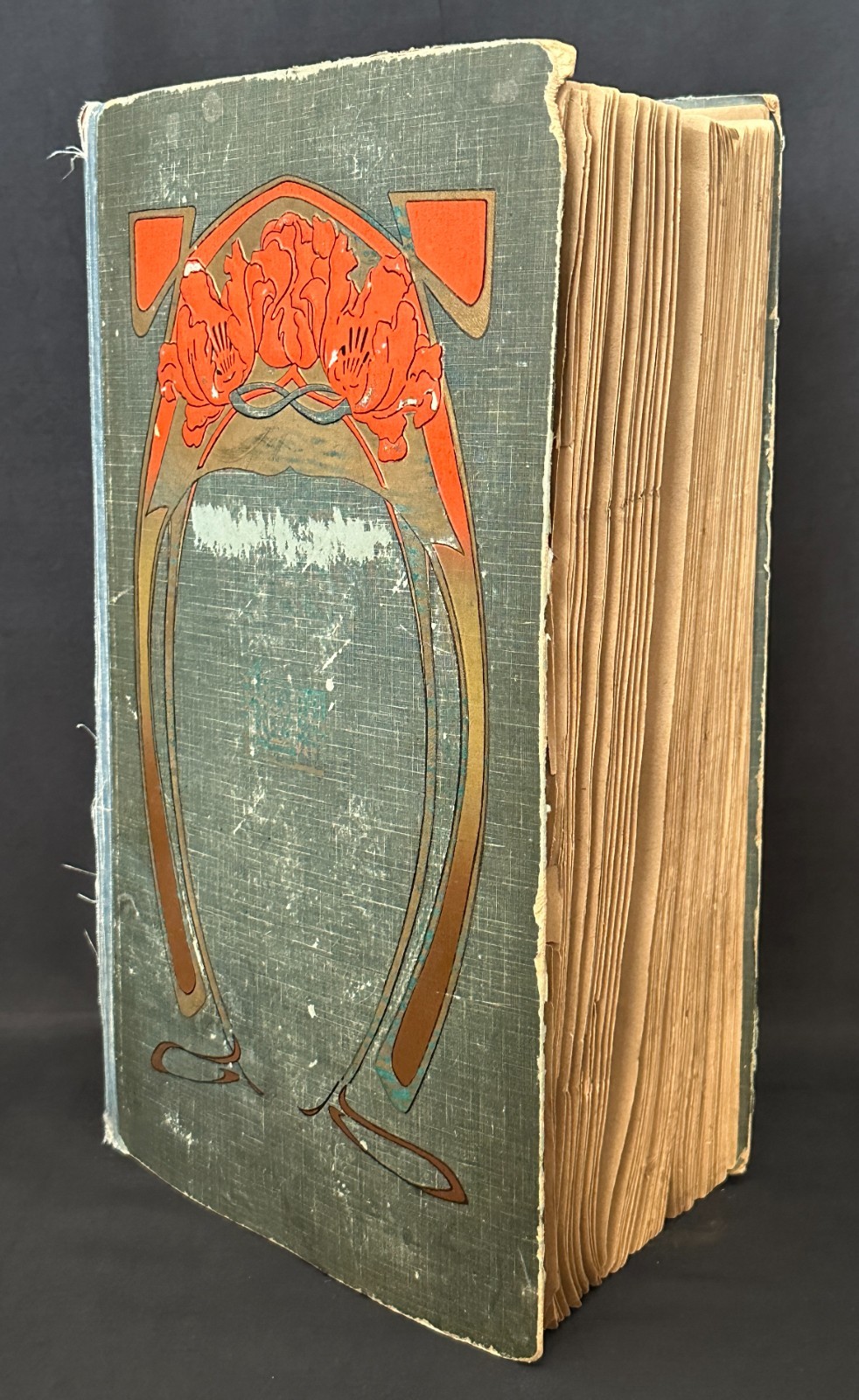 (400+) STUNNING Early 20th C. Antique POSTCARD ALBUM Full HOLIDAY Cities WOMEN