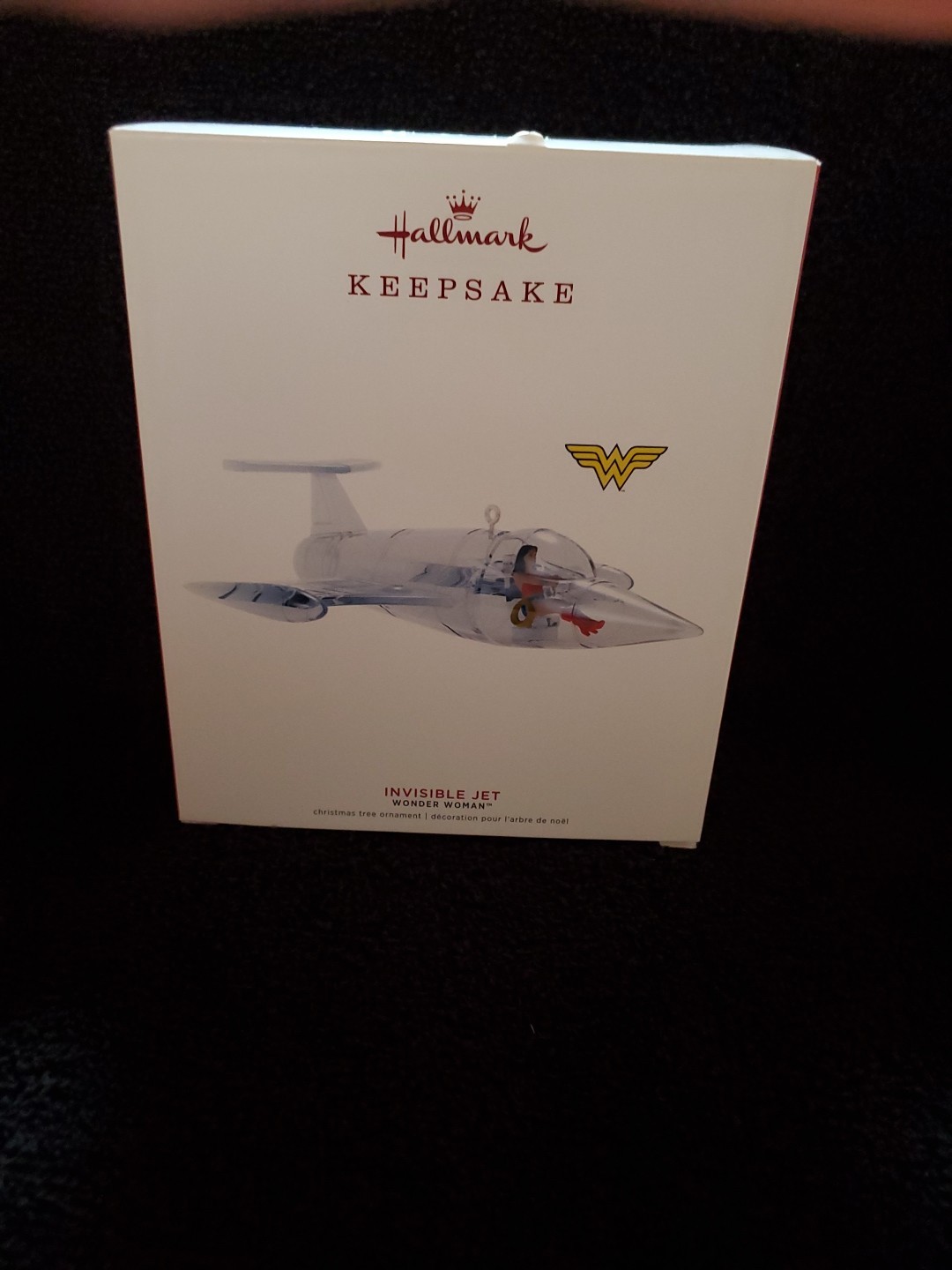2019 Wonder Woman Invisible Jet Hallmark Keepsake Ornament  Damaged Box NEW