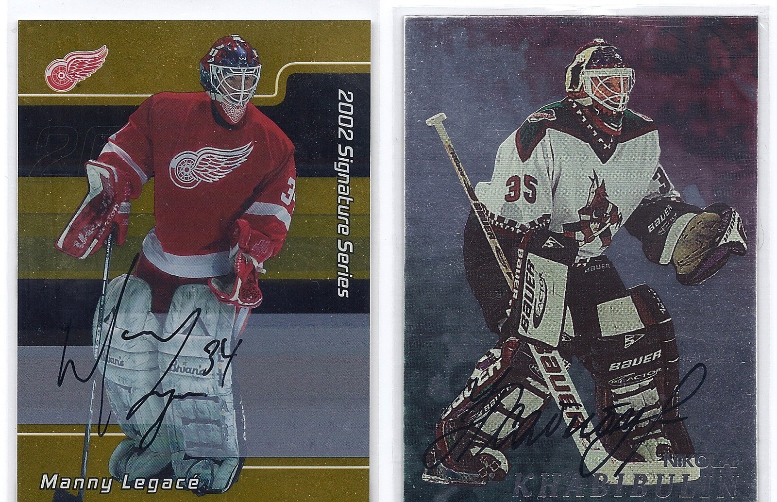 2001-02 BAP Signature Series Autographs Gold #10 Manny Legace Detroit Autograph 