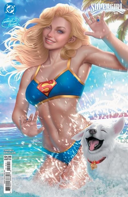 SUPERGIRL #15 CVR E ARIEL DIAZ SWIMSUIT CARD STOCK VAR