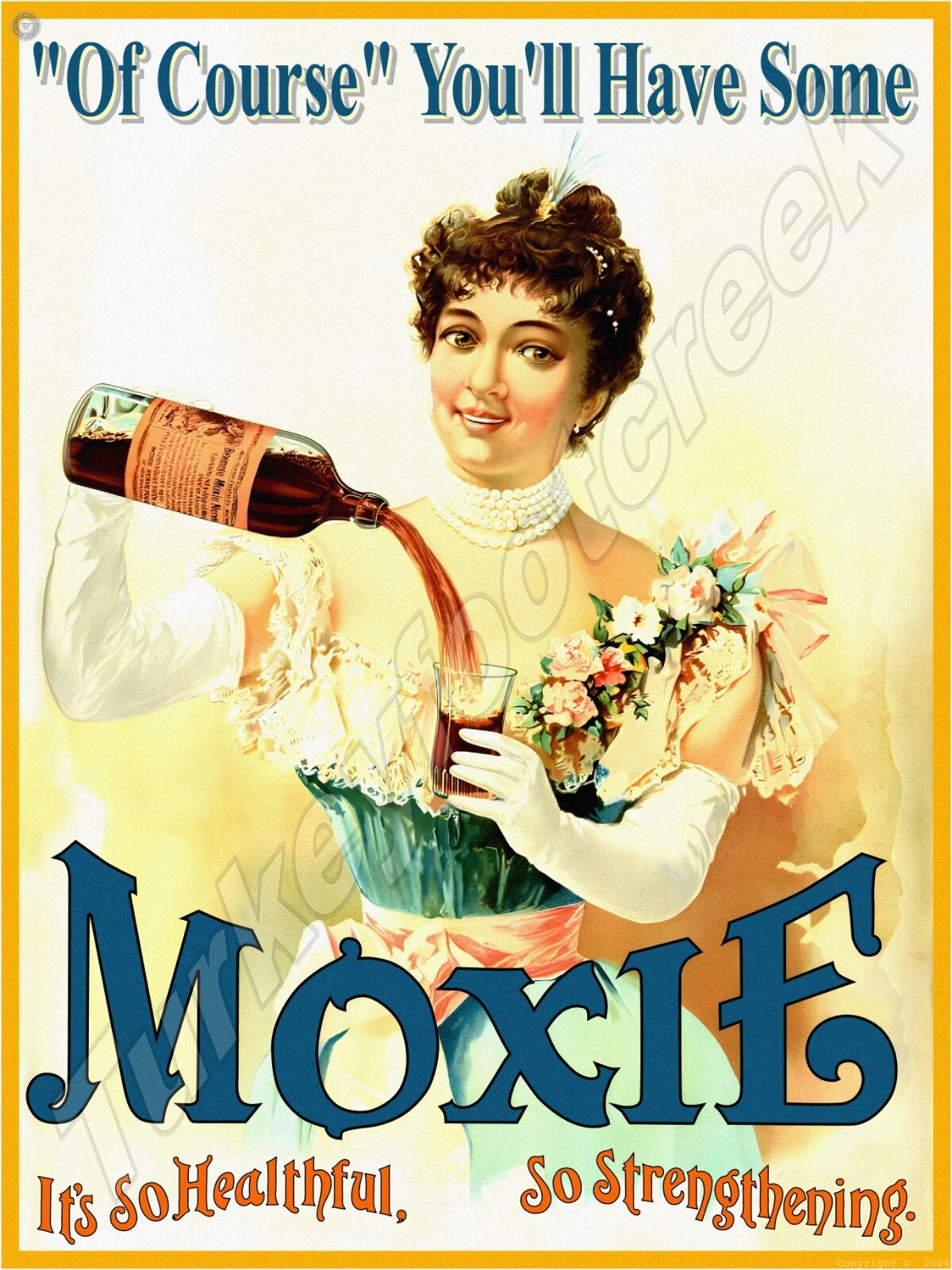 Moxie Beverage Metal Sign 3 Sizes to Choose From Moxie Beverage Metal Sign 3 Sizes to Choose From
