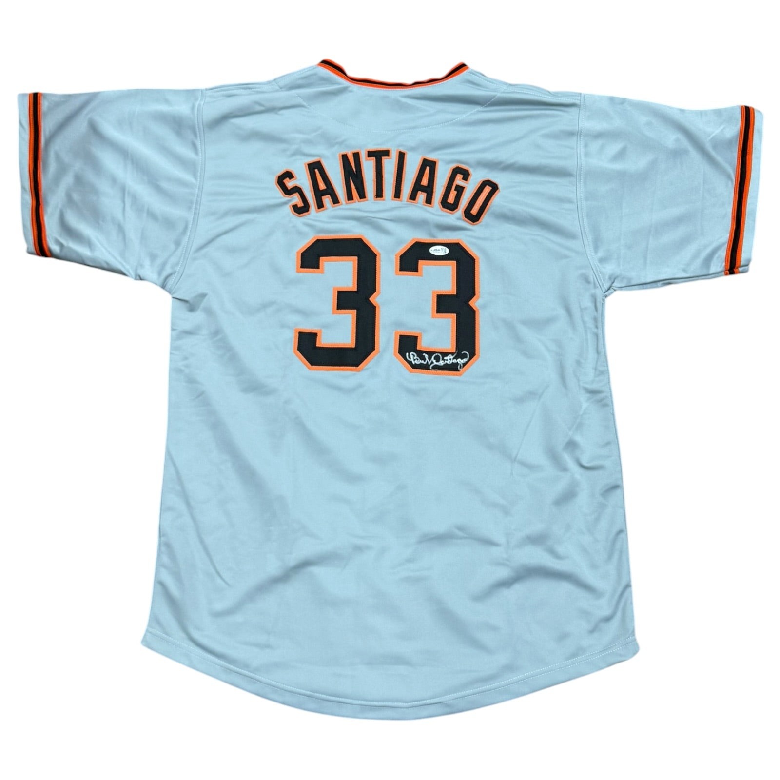 Benito Santiago Autographed San Francisco (Grey #33) Custom Stitched Jersey - JS