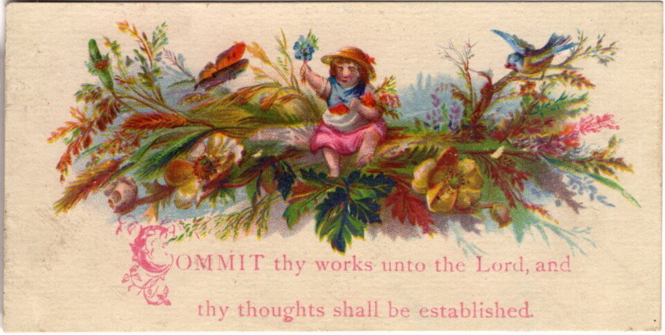 Commit Thy Works unto the Lord.... Mary B. Parsons, Introduction or Calling Card