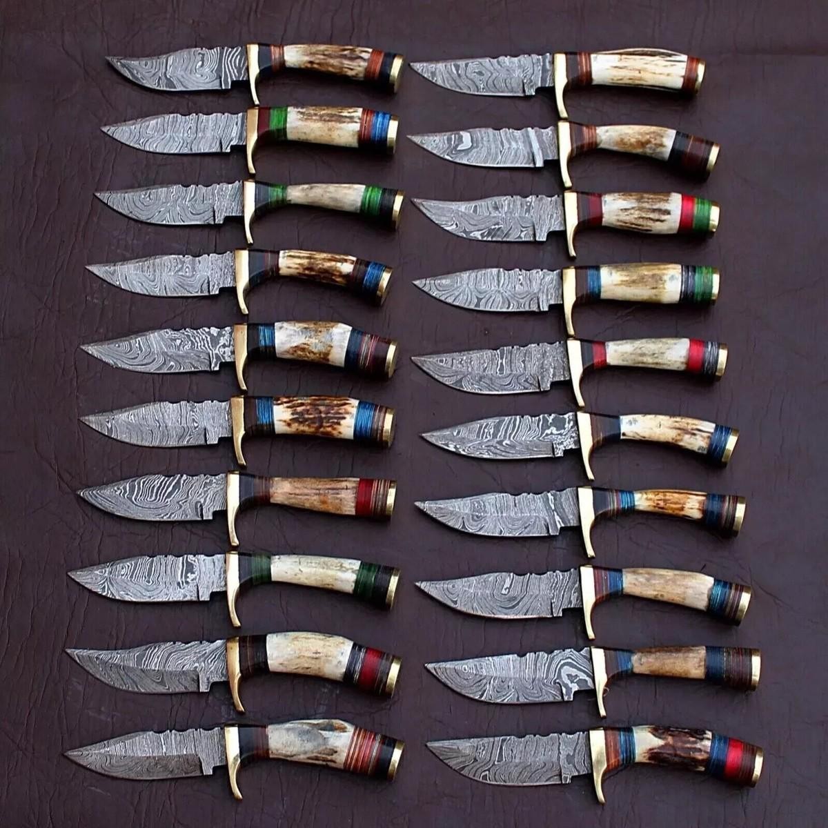 Lot of 50 Pcs Custom Handmade Damascus Steel 6 Lot of 50 Pcs Custom Handmade Damascus Steel 6