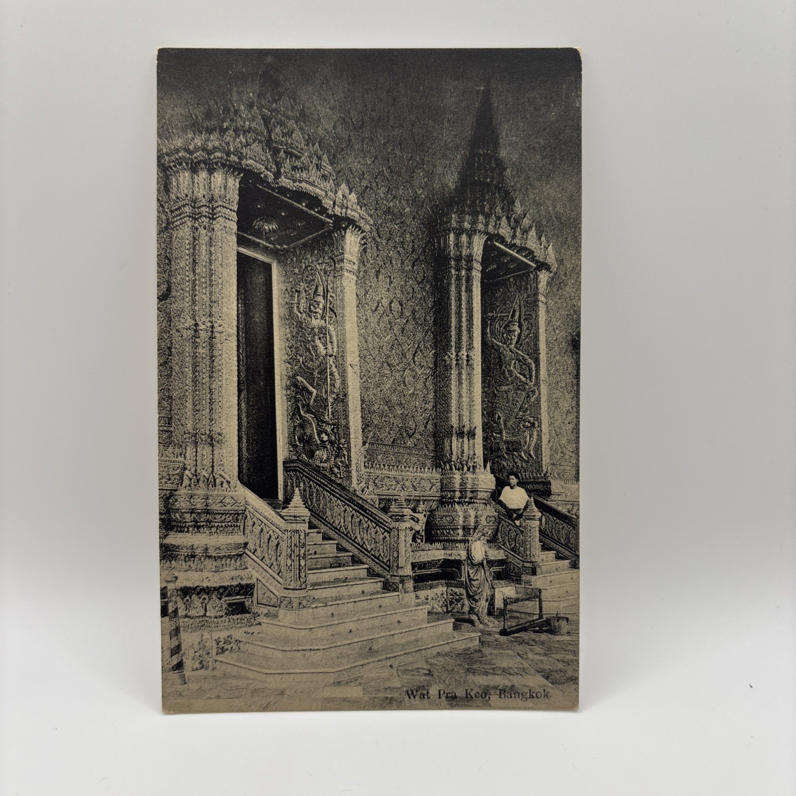 Vintage Postcard Bangkok, Thailand, Wat Pra Keo 