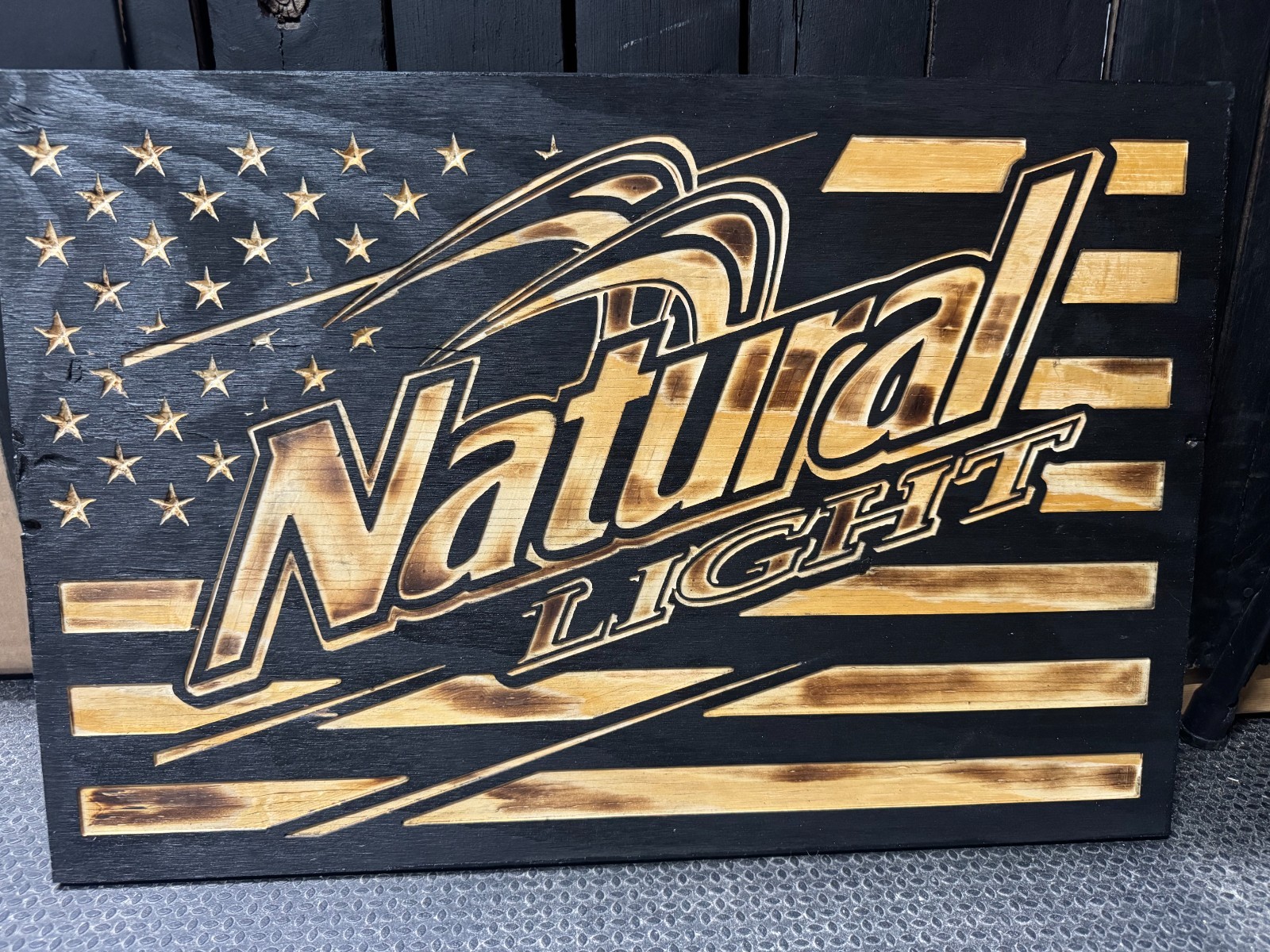 NATURAL LIGHT American Flag 24 NATURAL LIGHT American Flag 24