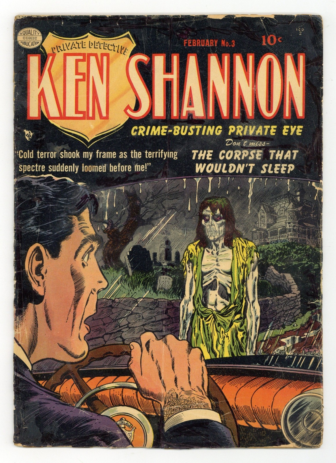 Ken Shannon #3 FR 1.0 RESTORED 1952