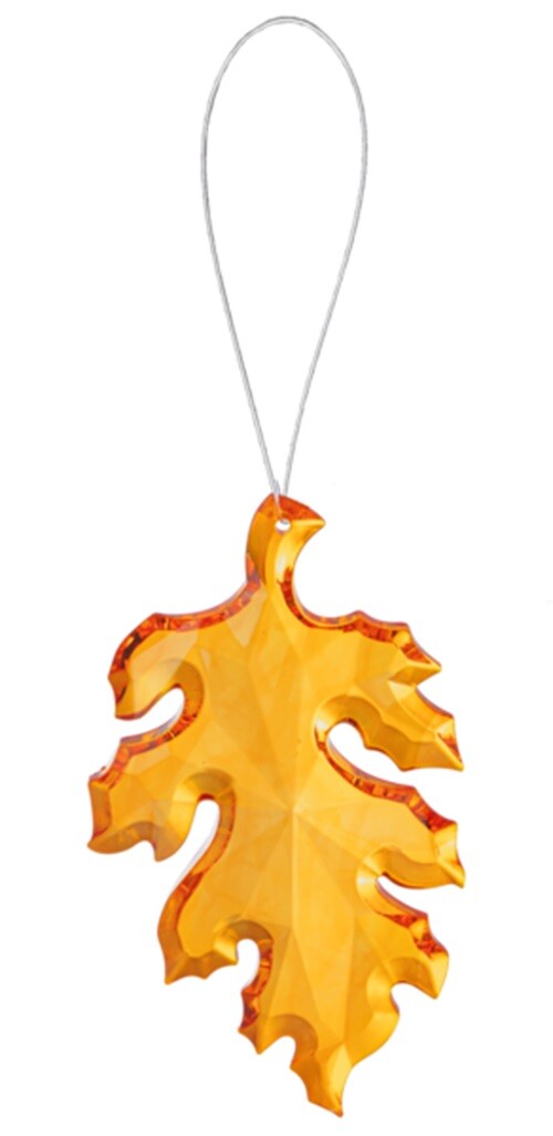 Ganz Crystal Expression Fall Autumn Leaf Ornament Pic Green Orange Red Yellow(55