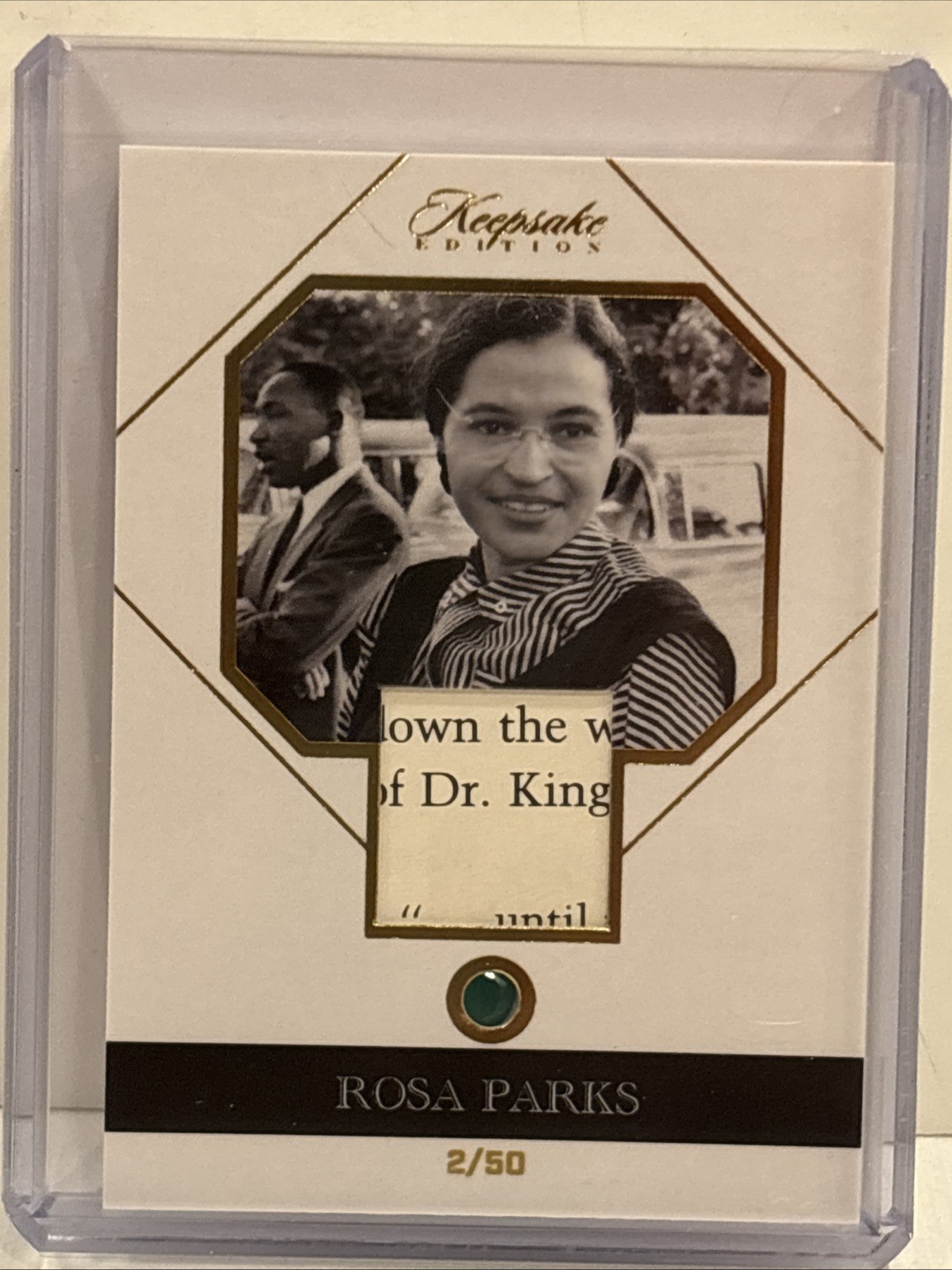 2023 Keepsake Edition Rosa Parks Gemstone 2/50