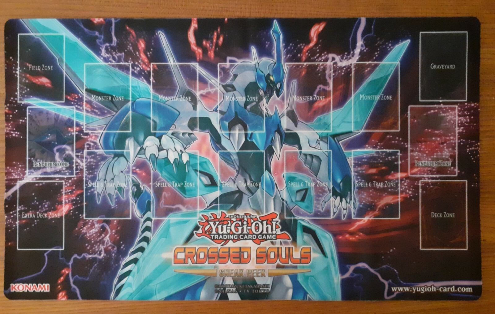 Playmat Crossed Soul Clear Wing Synchro Dragon Yu-Gi-Oh NEW Konami