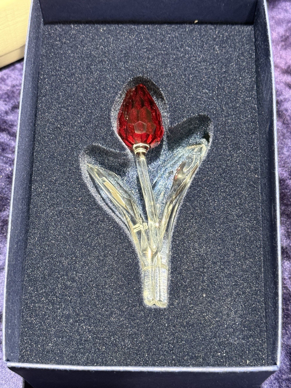swarovski Crystal Red Flower swarovski Crystal Red Flower