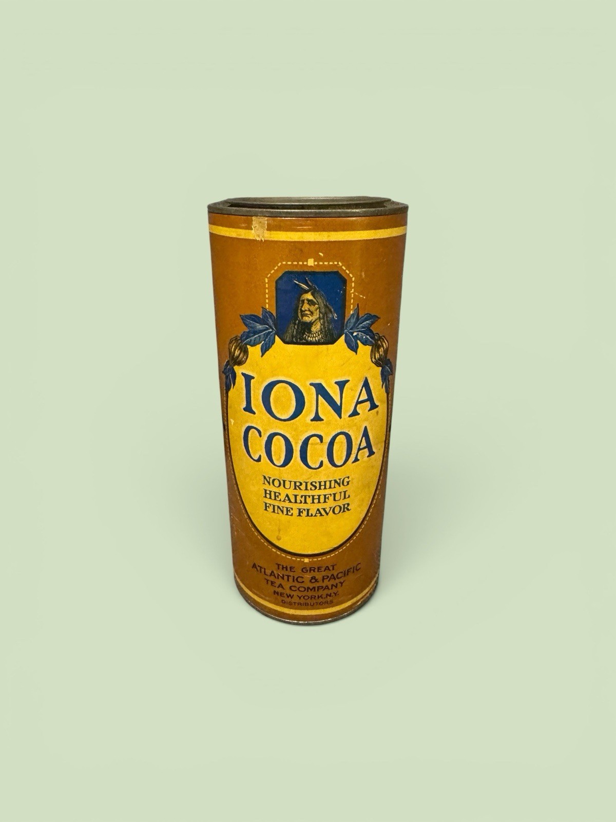 Vintage Iona Cocoa Canister Atlantic and Pacific Tea Co A & P