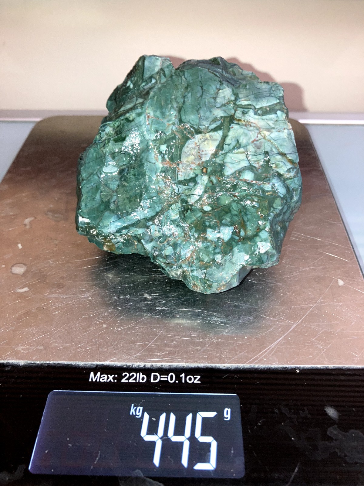 Rare central Oregon old stock Skaggs jasper AAA highest grade gem quality 446g