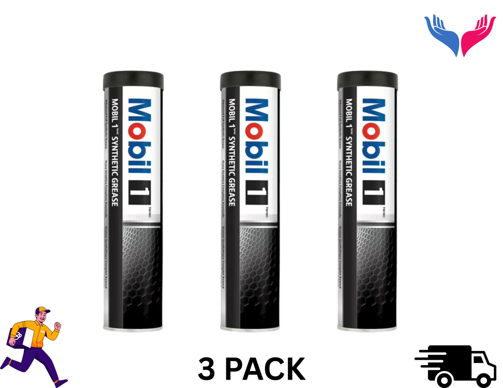 Mobil 1 Synthetic Grease 13.4 oz Automotive Lubricant for Chassis and Bearings