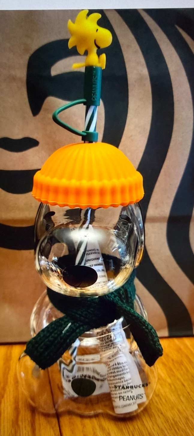 Starbucks x Peanuts Snoopy Limited Edition Glass Cup Authentic New Ships NOW Starbucks x Peanuts Snoopy Limited Edition Glass Cup Authentic New Ships NOW