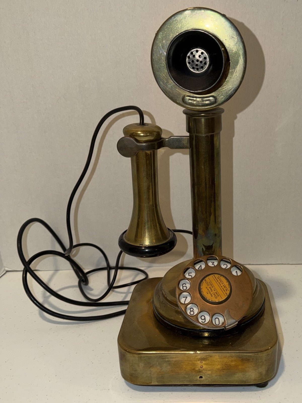 Antique Brass Candlestick Telephone Circa 1915–1925