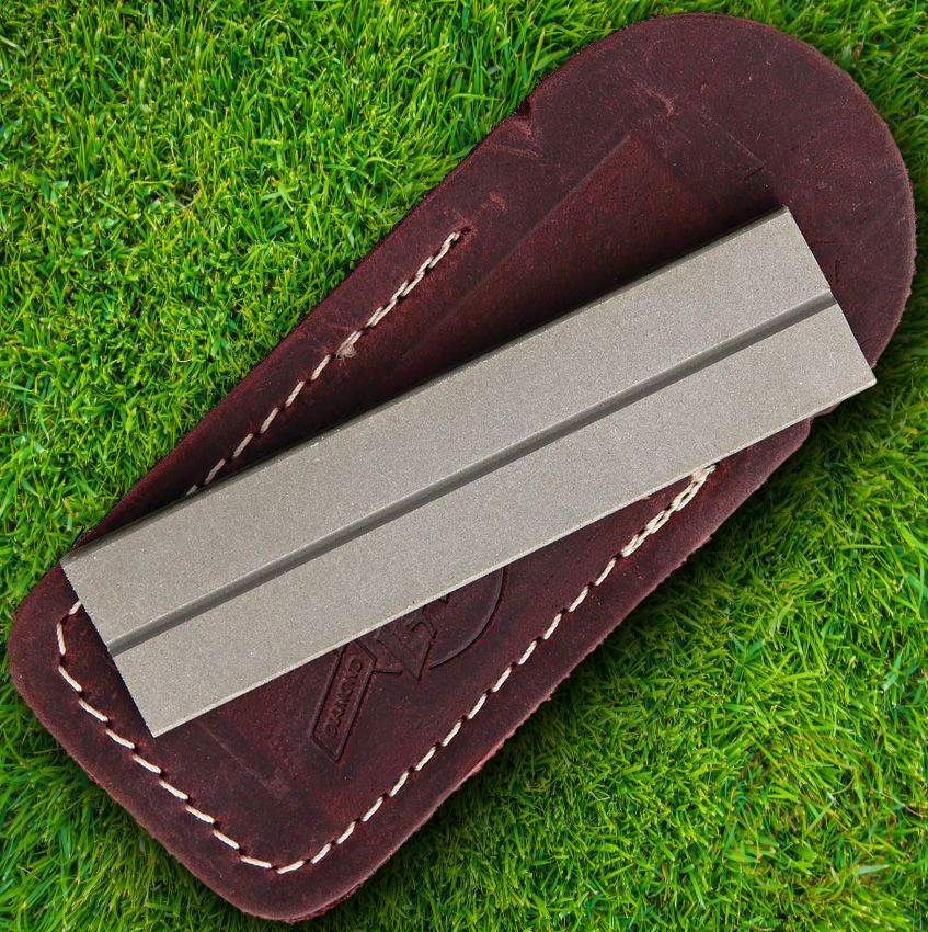 Eze-Lap Pocket Diamond Sharpener Super Fine 1200 Grit Fishhooks Groove Pouch