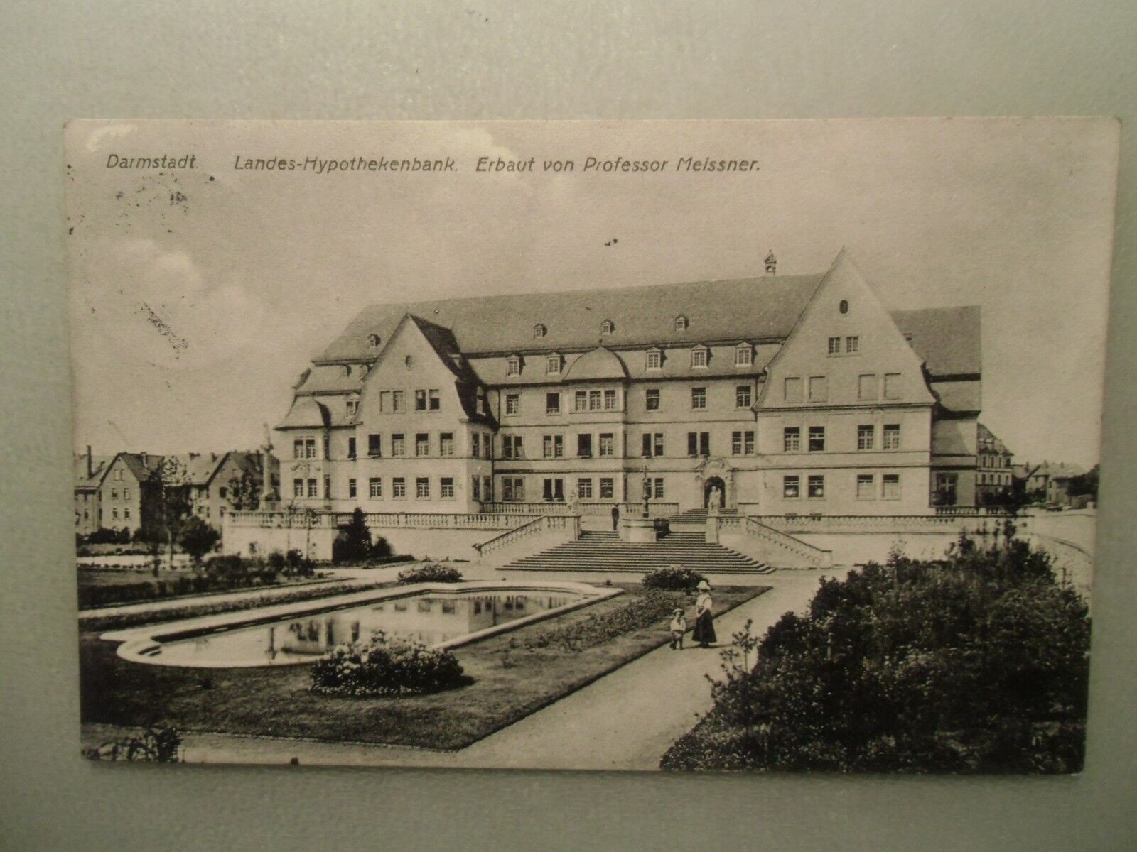 Postcard Darmstadt State Mortgage Bank built by Prof. Meissner 1913? Postcard Darmstadt State Mortgage Bank built by Prof. Meissner 1913?