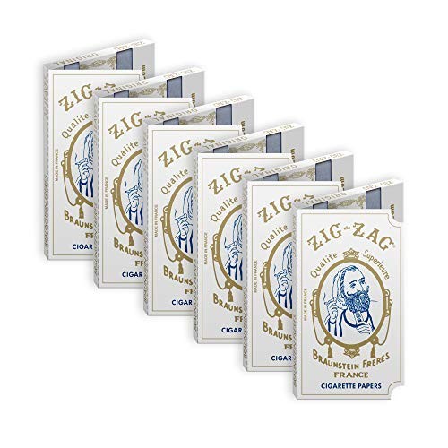 ZIG ZAG Rolling Papers - Original White 70 mm Paper - 32 Count Pack of 6