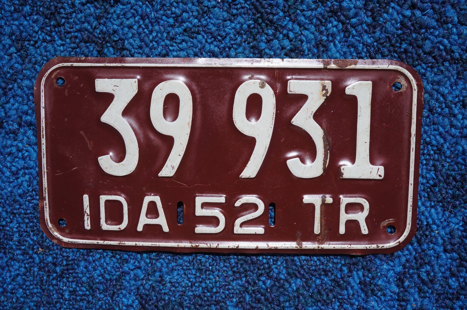 1952 Idaho Trailer License Plate