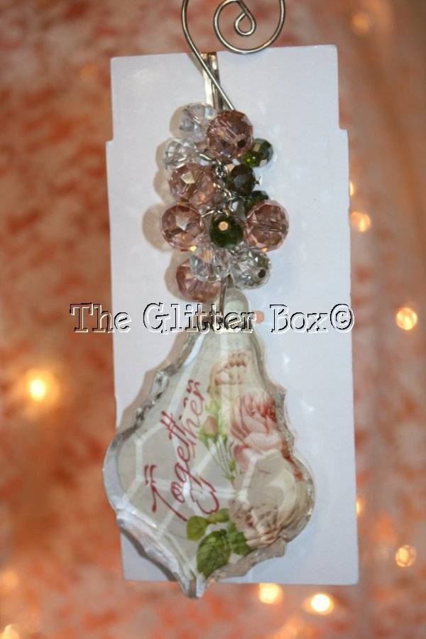 Crystal Expressions Ganz Christmas Ornament TOGETHER Glass Personal Suncatcher