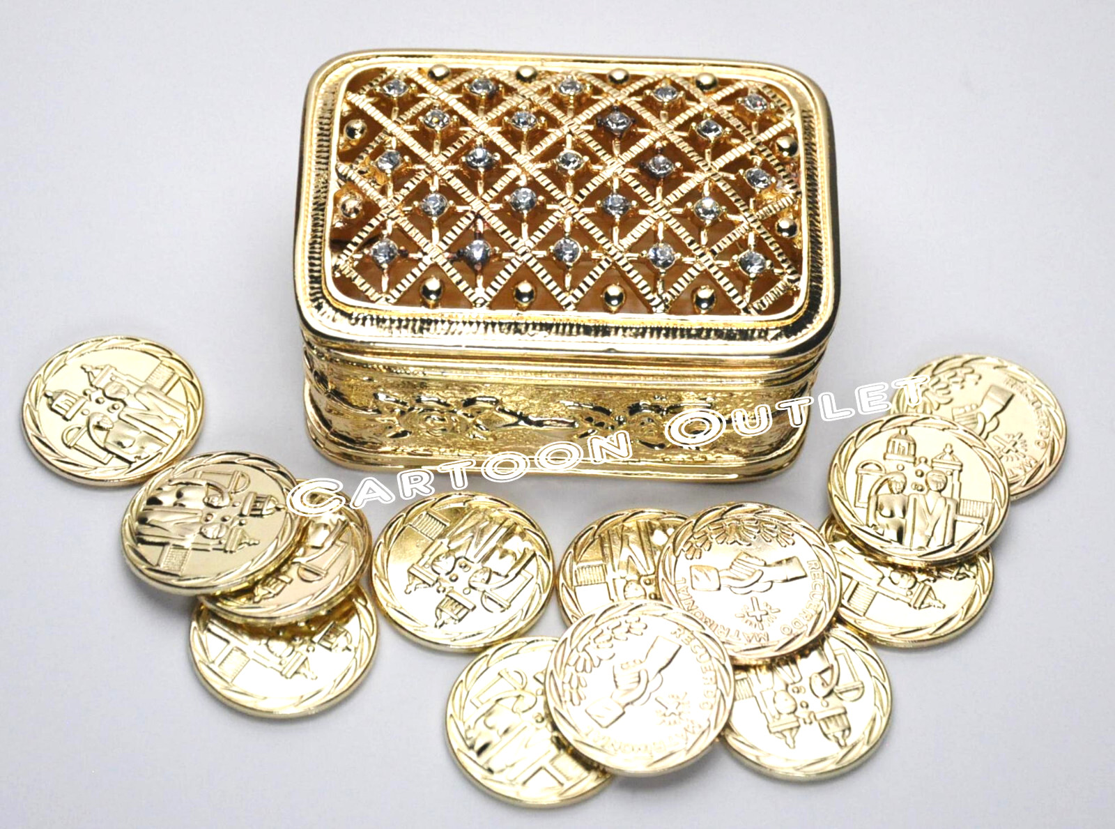 ARRAS DE BODA GOLD WEDDING CEREMONY UNITY 13 COIN SET BRIDAL ELEGANT Square
