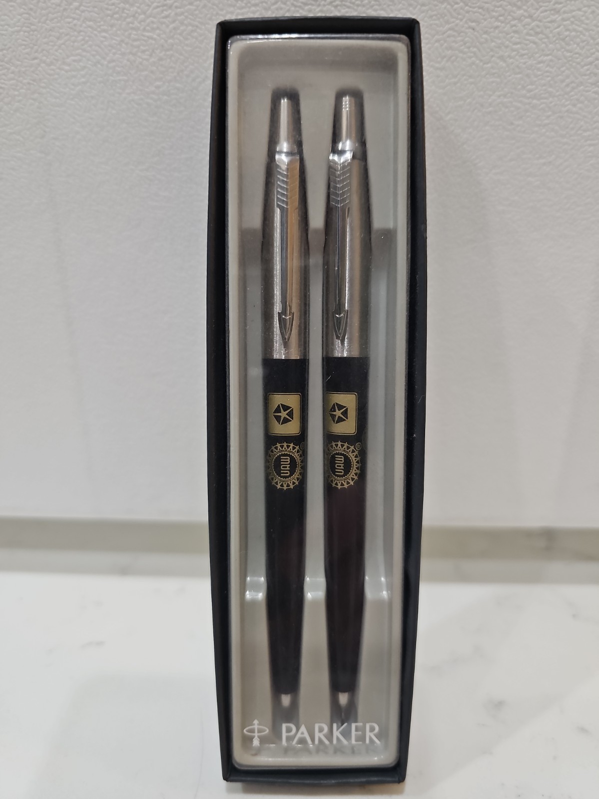 Vtg Chrysler UAW PARKER Belvidere Assembly Ballpoint Pen & Mechanical Pencil Set
