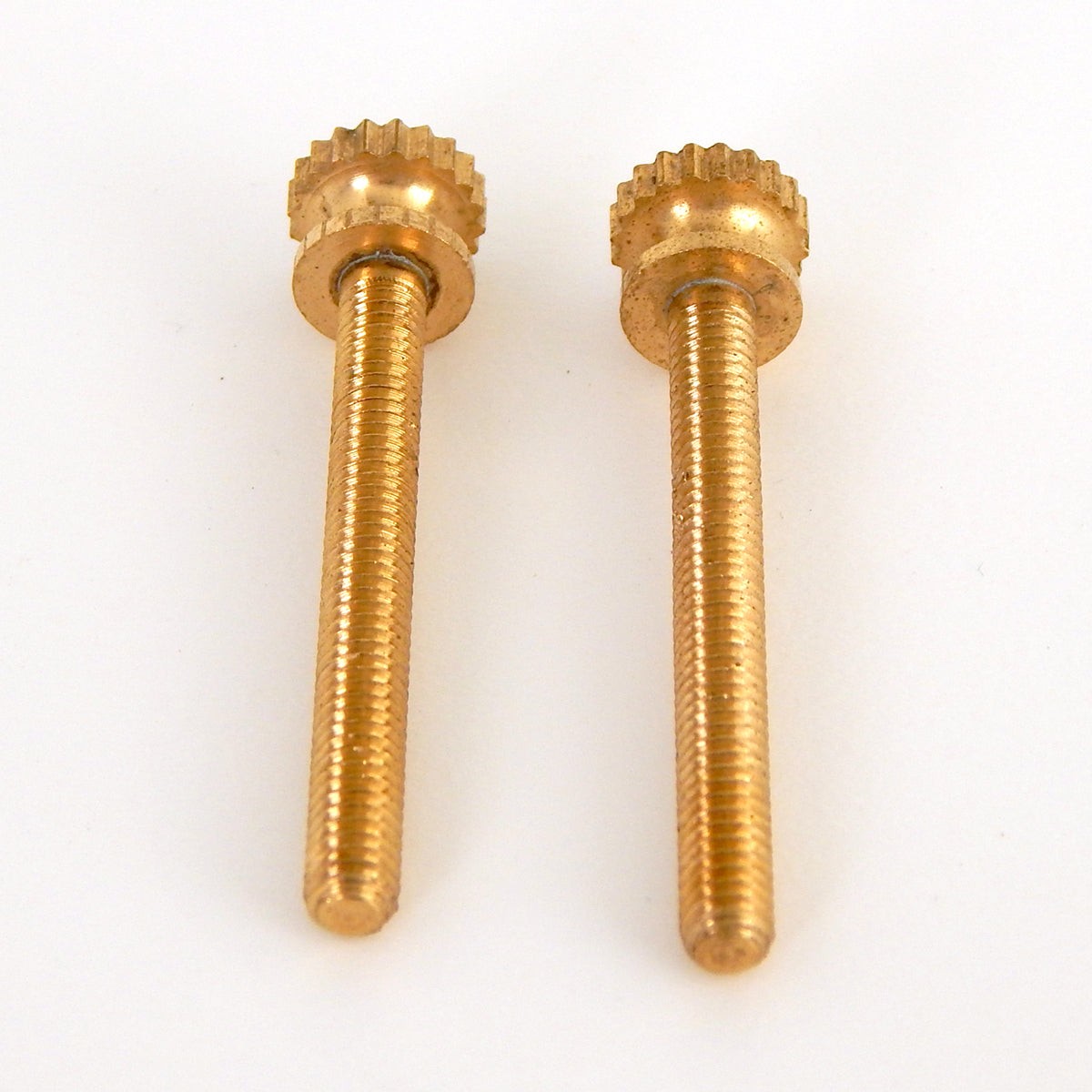 8/32 Lot of 2 Unfinished Brass Thumb Screw 1 1/2 Inch Long