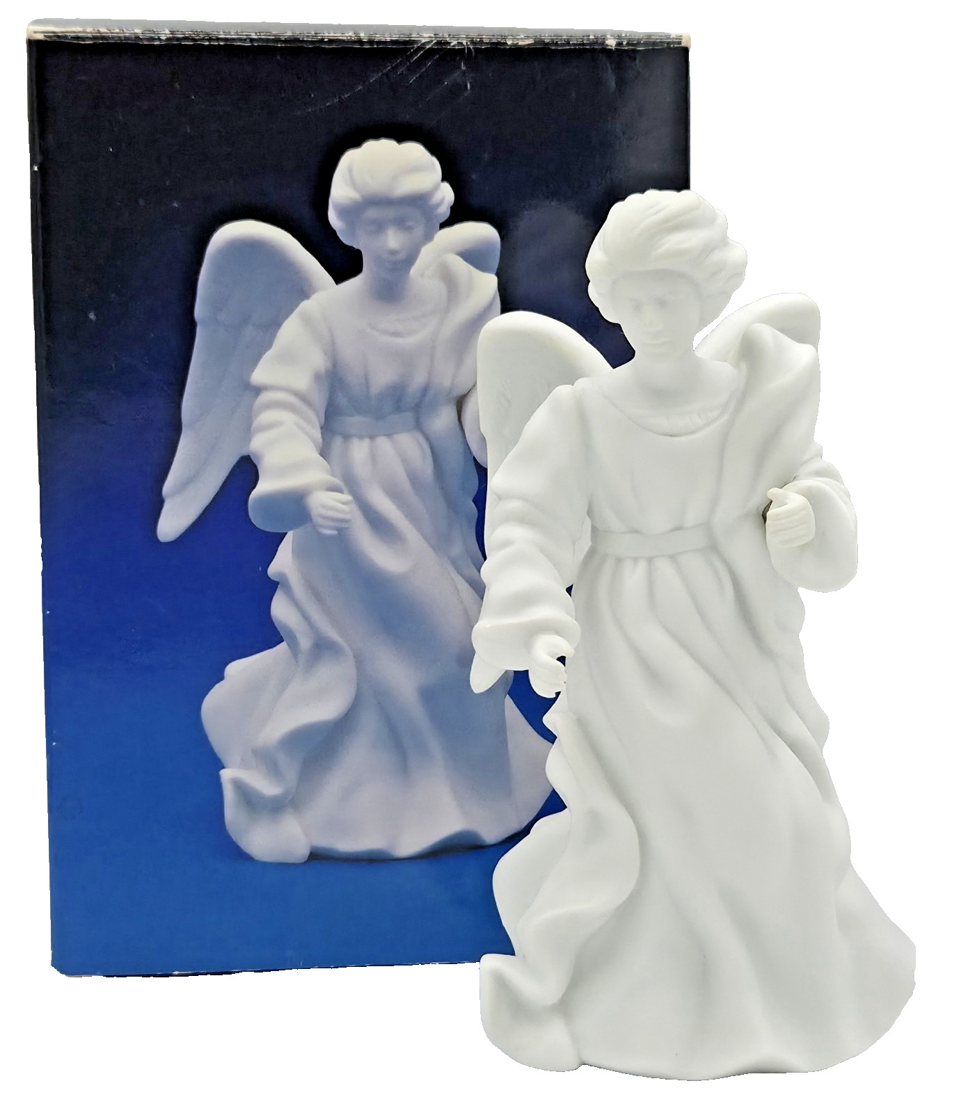 Avon Nativity Collectibles THE STANDING ANGEL Porcelain Bisque Figurine w/ BOX Avon Nativity Collectibles THE STANDING ANGEL Porcelain Bisque Figurine w/ BOX
