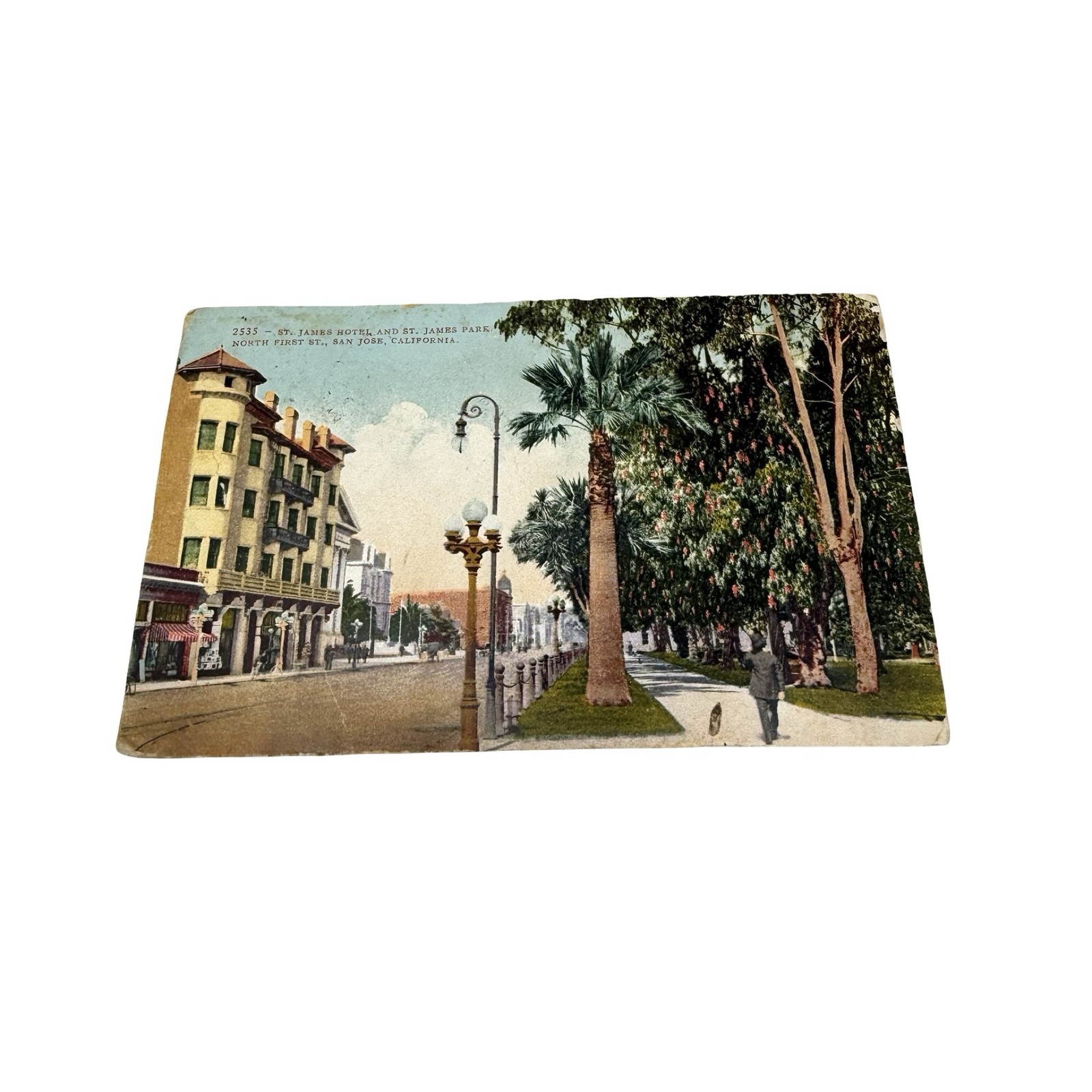 St. James Hotel Park San Jose California Vintage Collectible Postcard