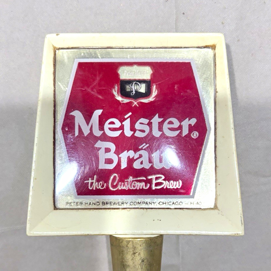 Vintage Meister Brau Beer Tap Handle Knob Draft Brewery