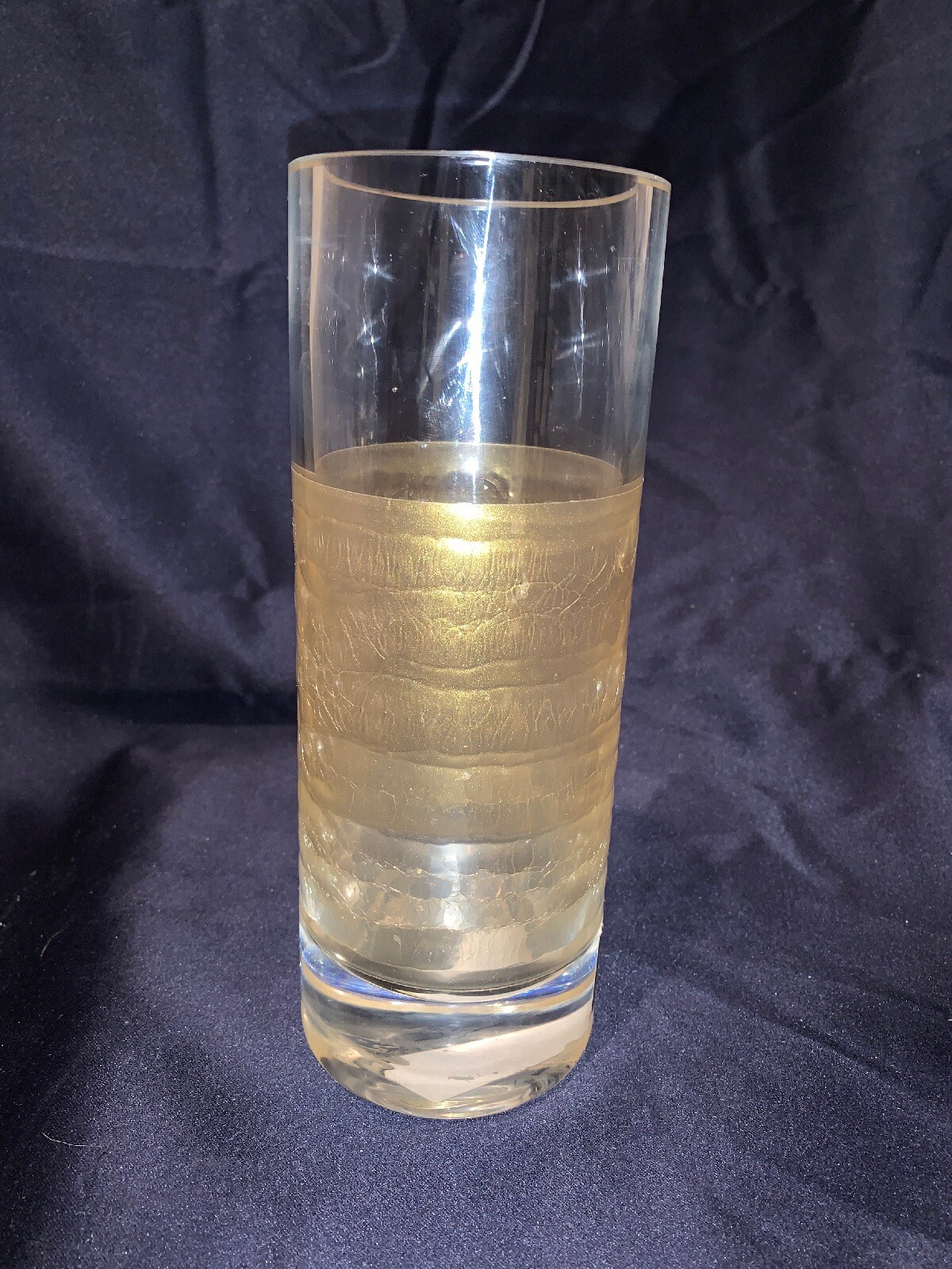 Marinha Grande MGlass art glass Vase Handmade By Canividro 9” Portugal