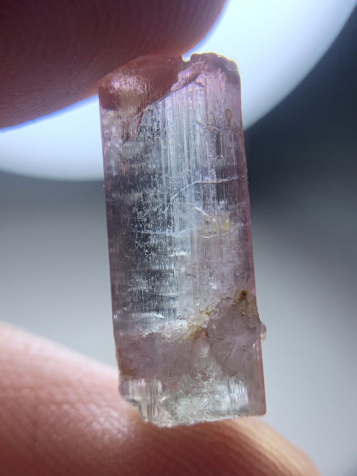 7.50 CRTs Pink And Grey Tourmaline Bi Color From Afghanistan