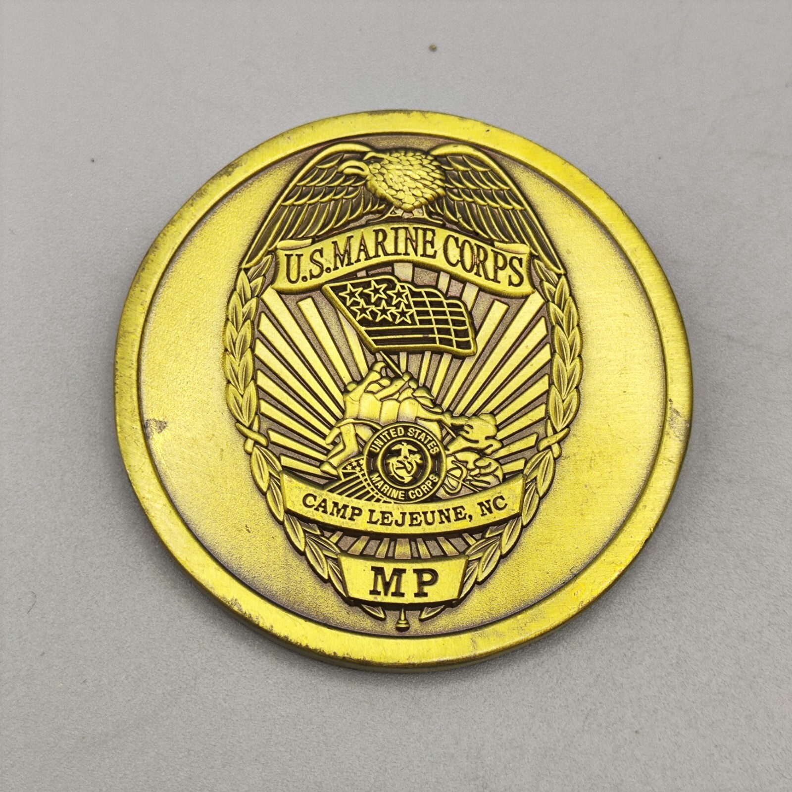 US Martne Corps Camp Lejeune Ng MP Challenge Coin