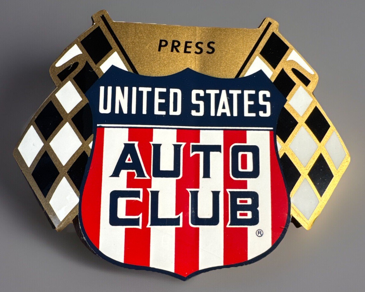 Vintage USAC Racing Press Sticker