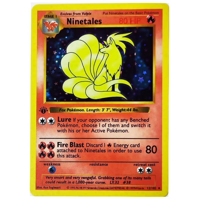 1996 1st Edition Set Charizard Venusaur Blastoise 25th Anniversary Cards