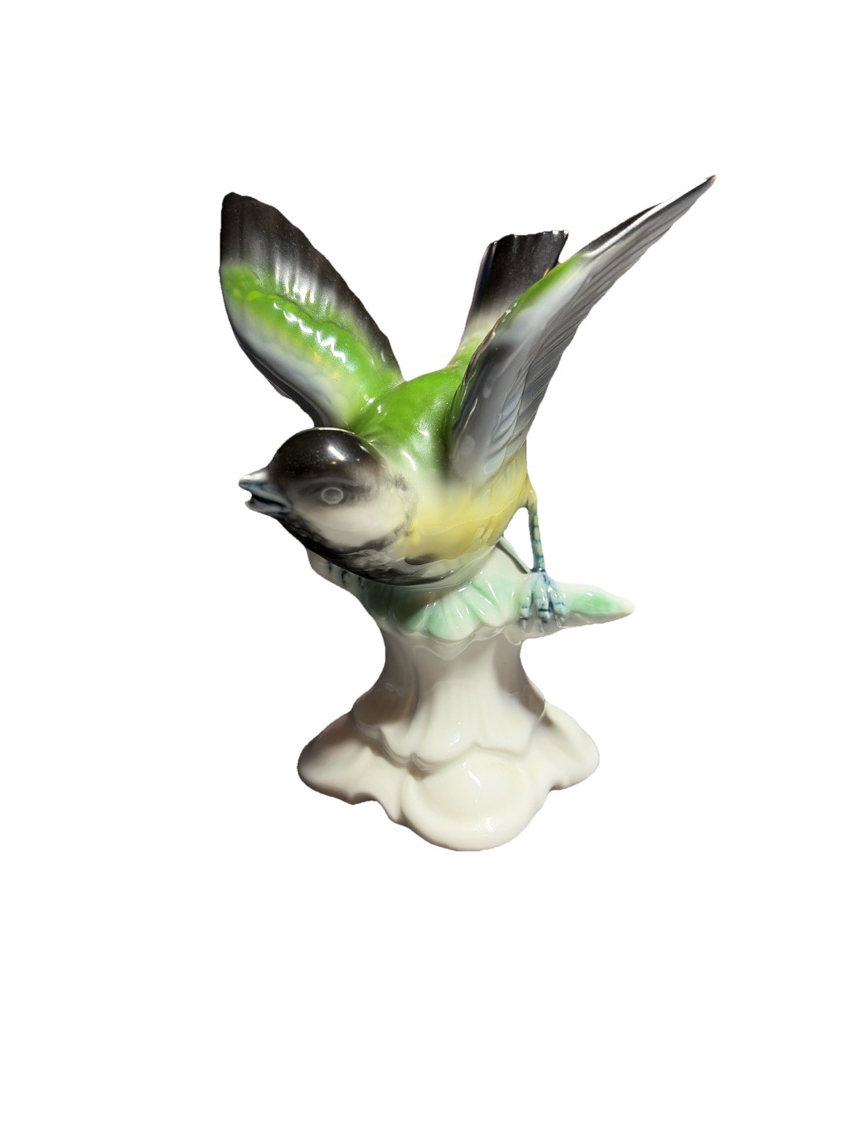 Vintage Gerold Porcelain Bird Figurine Titmouse 6723A Bavaria