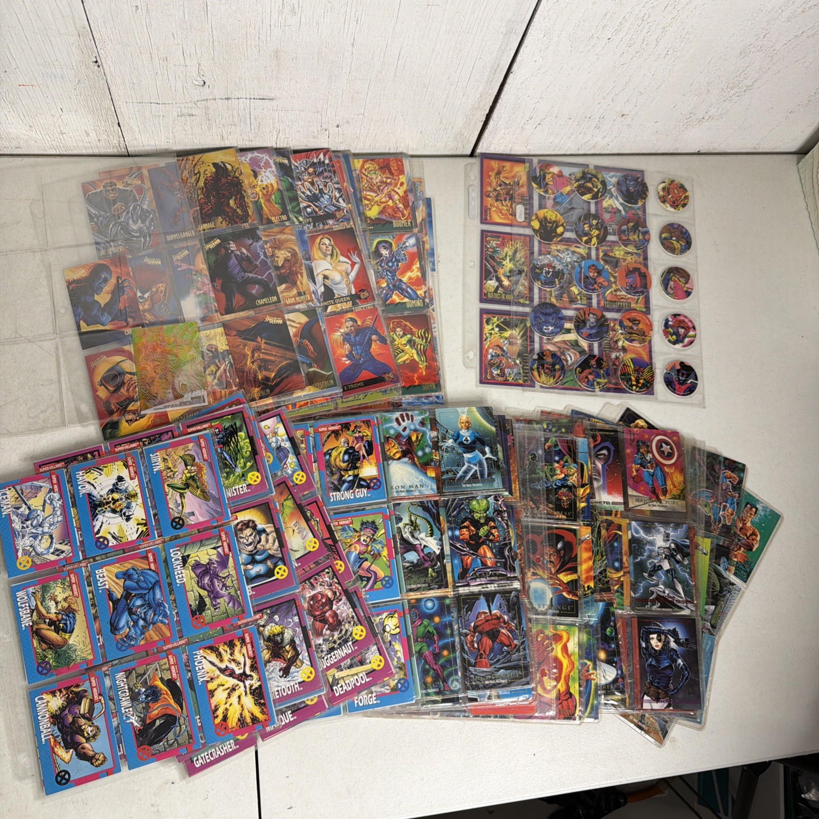 1992 X-men Series ‘95 Fleer Ultra, 1992 1993 Marvel Masterpieces Comic Cards Lot