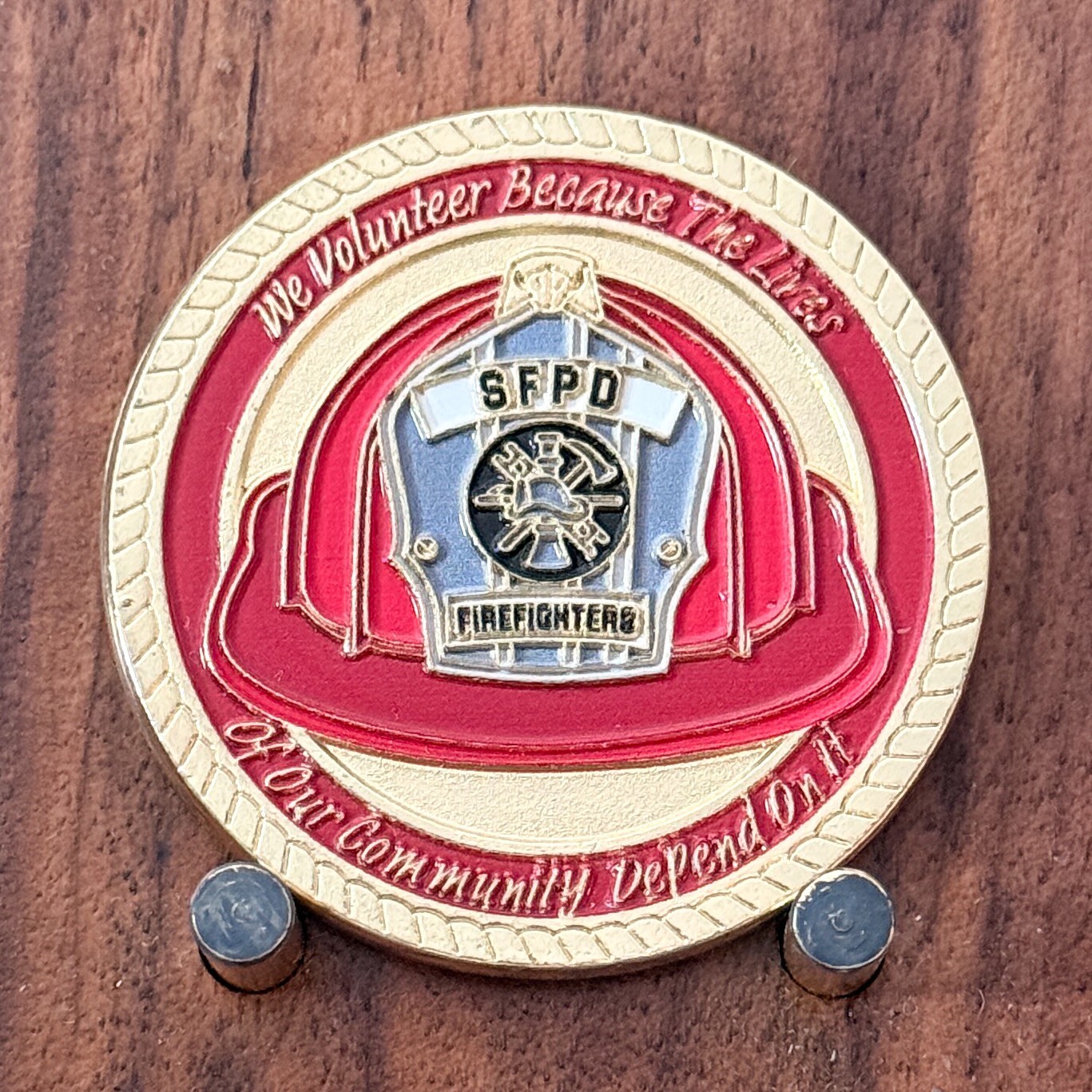 Staunton Illinois Fire District SFPD Volunteer Firefighter Challenge Coin  W#14