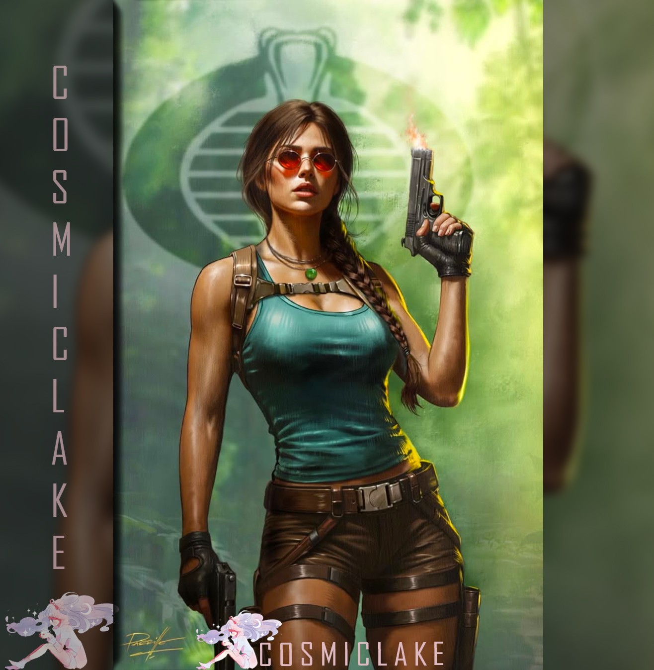 Gi Joe Real American Hero Tomb Raider #1 Parrillo Nycc virgin Variant Pre 10/25☆
