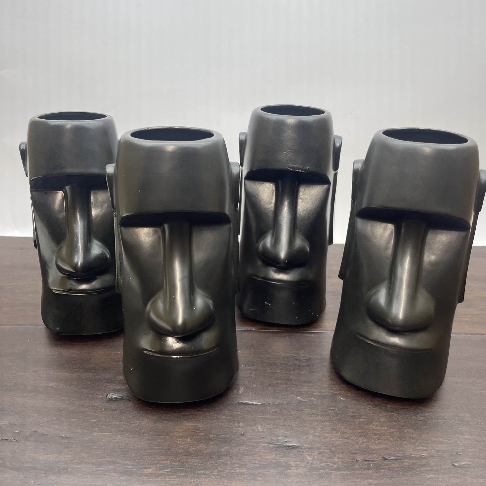 Set 4 1960s Aku Aku Stardust Vegas Moai Tiki OMC Japan - HTF Black Otagiri