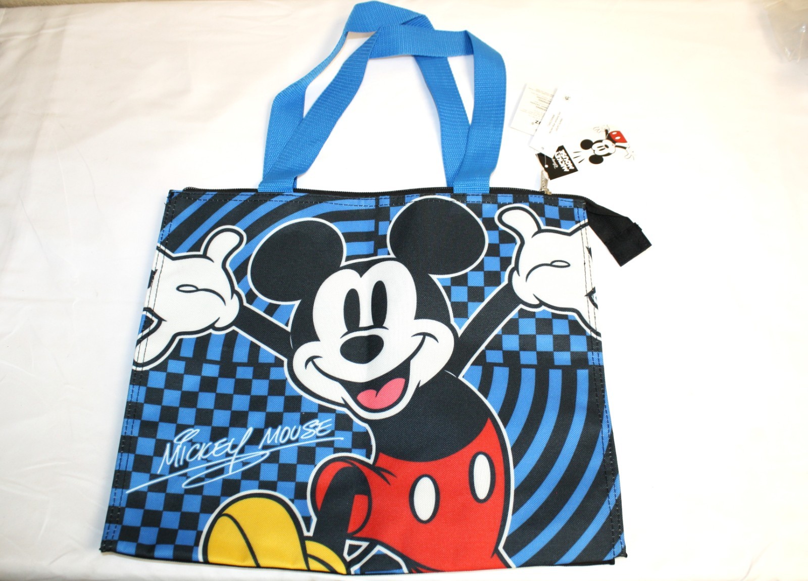 Disney Mickey Mouse Tote Bag - Zippered Top by RUZ New With Tags