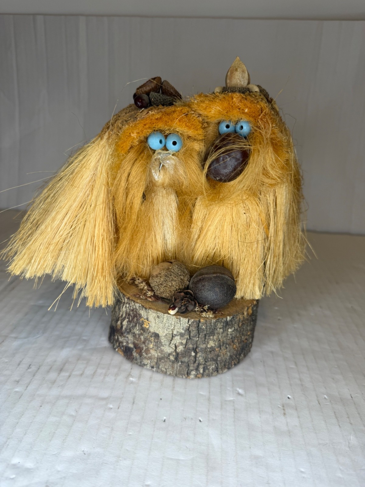Vintage Ken Arensbak 5 Arts Studio Woodland Troll Couple Tennessee Folk Art