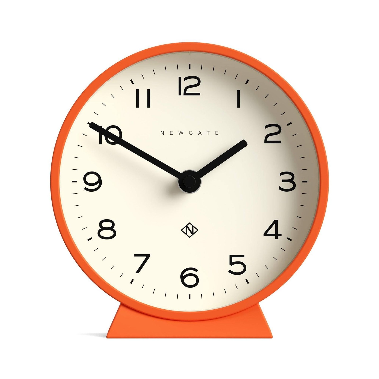 NEWGATE® M Mantel Echo Desk Clock | Modern Round Design | Pumpkin Orange | Ea...